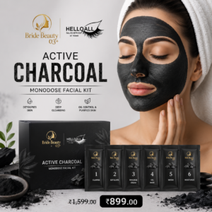 Active Charcoal Monodose Facial Kit professional detox charcoal facial treatment