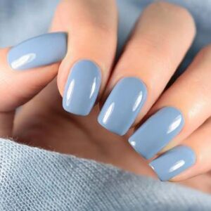Gel Nail Extensions With Nail Paint