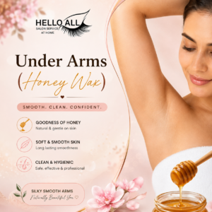 Arms Wax Honey Wax service at Hello All Salon-at-Home for smooth, silky-looking arms
