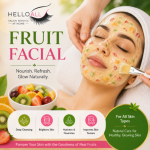 Fruit Facial treatment by HelloAll Salon Service at Home