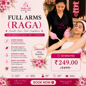 Full Arms Raga treatment at home in Delhi NCR by Hello All Salon at Home