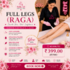 ull leg RAGA wax treatment for smooth and hair-free legs