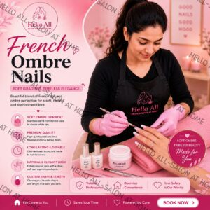 French Ombre Nail Extensions